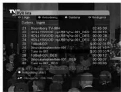 GRUNDIG DSR 6454 HD/CD - Redigera sändningar - 1