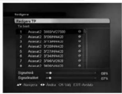 GRUNDIG DSR 6454 HD/CD - Lägga till transponder - 1
