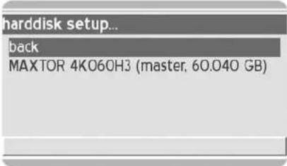 harddisk setup... back MAXTOR 4K060H3 (master, 60.040 GB)