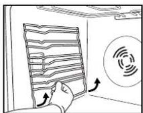 WHIRLPOOL AKZ 246/IX - Gör så här för att sätta tillbaka ugnsluckan: - 2