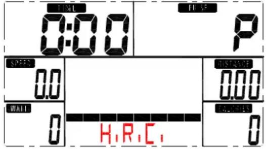 TIME 0:00 TIME P SPEED 0.0 DISTANCE 0.00 WALL 0 H.R.C. RICHES 0