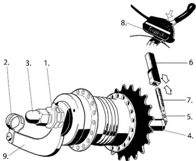 Monark 3313 - Justering av växellägen - 3