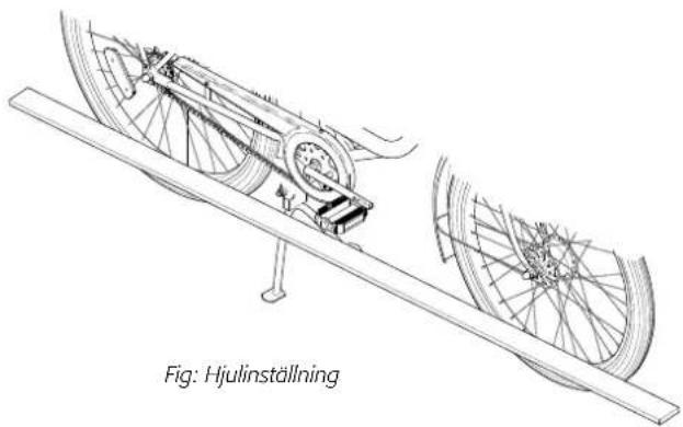 Monark 3313 - Hjulinställning - 1