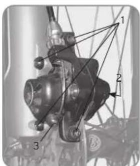 LeMond Fitness Etape Triple (2008) - Justera avståndet mellan höger bromsbelägg och skiva - 4