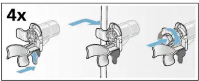 BOSCH WVG30441SN - Sätt tillbaka transportsäkringarna: - 2