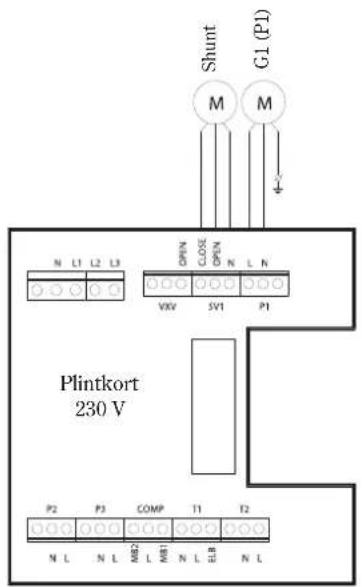 BOSCH EHP 6-17 LW - Externa anslutningar till värmepumpen - 2