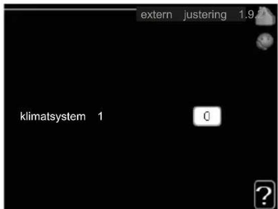 extern justering 1.9.7 klimatsystem 1 0 ?