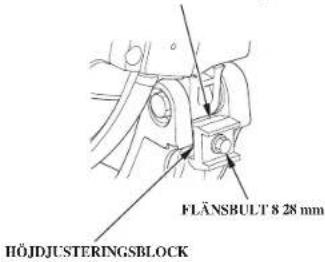 FLÄNSBULT 8 28 mm HÖJDJUSTERINGSBLOCK