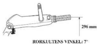 296 mm RORKULTENS VINKEL: 7°