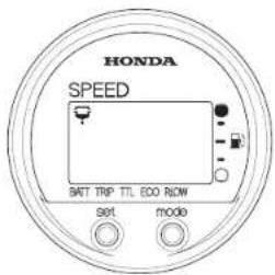 HONDA SPEED BAT TRIP TTL ECO RNOW set mode