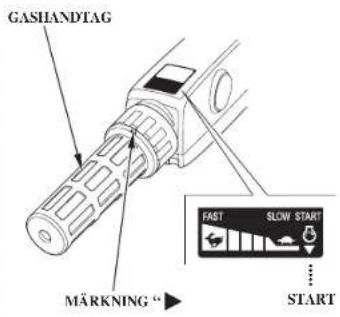 GASHANDTAG MÄRKNING " → START