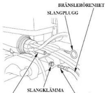 BRÄNSLERÖRENHET SLANGPLUGG SLANGKLÄMMA