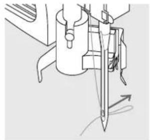 BERNINA Activa 135 S - Tråden framför nälen - 1