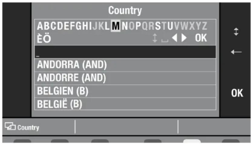 Country ABCDEFGHIJKLMNOPQRSTUVWXYZ ÈÖ ↑ ↓ ◀ OK - ANDORRA (AND) ANDORRE (AND) BELGIEN (B) BELGIË (B) Country