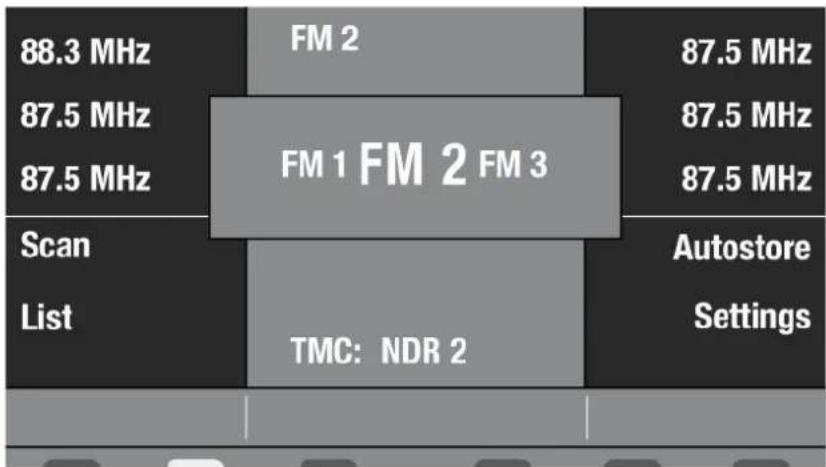 Scania RADIO - Välja våglängdsområde - 1