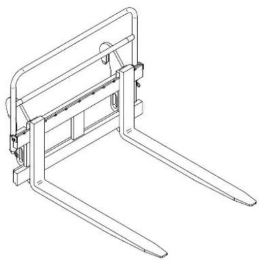 Genie GTH-3007 - ■ GAFFLAR AV TYP FEM 2 PÅ RAM - 1