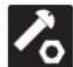 Technical diagram of a vehicle wheel assembly with labeled parts A and B, showing mechanical components and directional arrows.