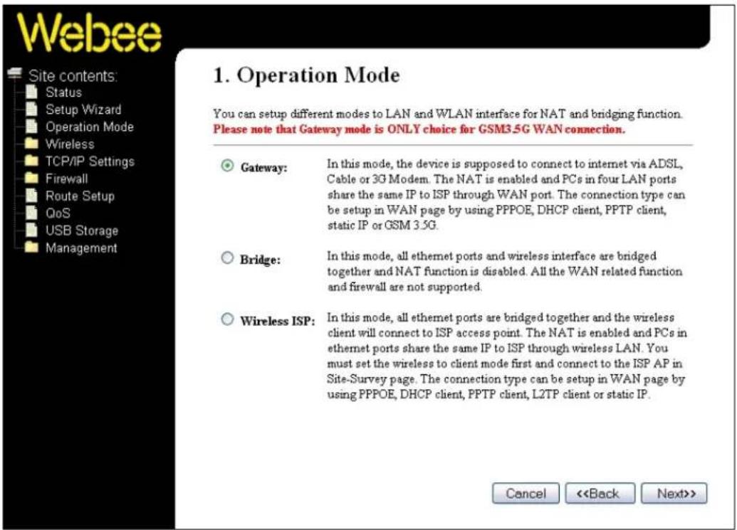 Webee Wireless N - LÄGESINSTÄLLNINGAR - 1