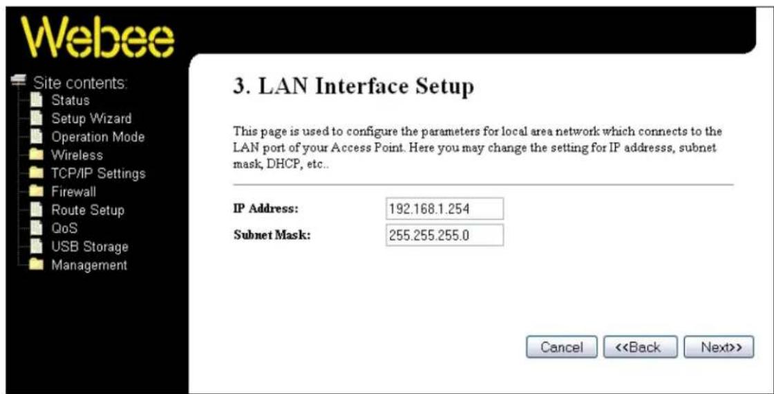 Webee Wireless N - LAN-INSTÄLLNINGAR - 1