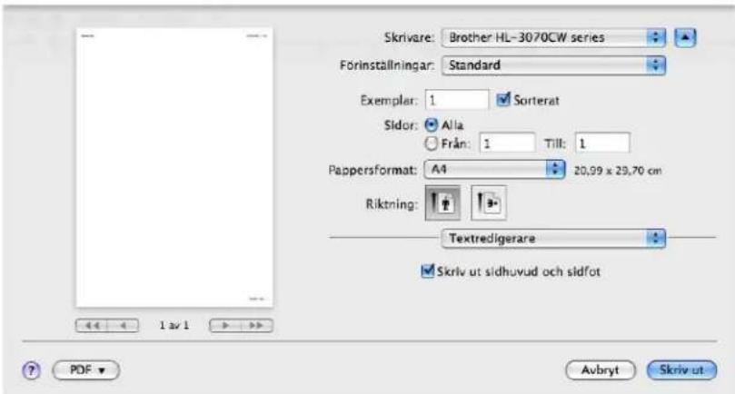 BROTHER HL-3040CW - ■ För Mac OS X 10.5.x - 2