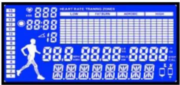 HEART RATE TRAINING ZONES LOW FAT/BURN AEROBIC"HIGH 15 888 14 306 13 88:88 12 18 11 10 9 8 7 6 5 4 3 2 1 88.8 88.88 88.88 STOP CAL. # # # # # # # # # # # # # # # # # # # # # # # # # # # # # # # # # # # # # # # # # # # # # # # # # # # 88.8 88.88 88.88 88.88 # # # # # # # # # # # # # # # # # # # # # # # # # # # # # # # # # # # # # # #