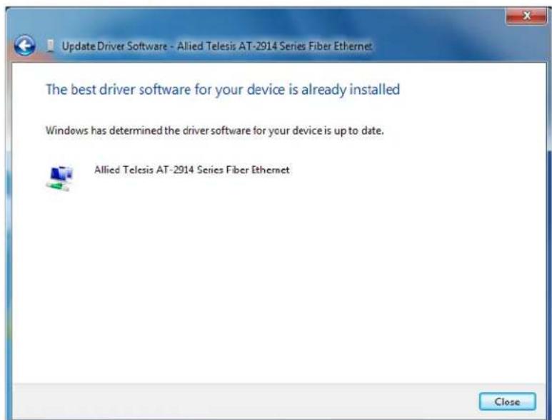 UpdateDriver Software - Allied Telesis AT-2914 Series Fiber Ethernet The best driver software for your device is already installed Windows has determined the driver software for your device is up to date. Allied Telesis AT-2914 Series Fiber Ethernet Close