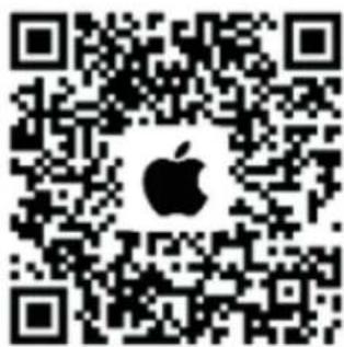QR code with central Apple logo, likely for digital scanning and linking to online content