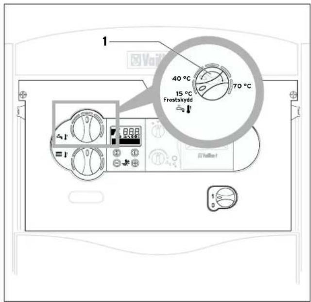 VAILLANT VKK 476 ecoVIT - Inställningar för varmvattenberedning - 1