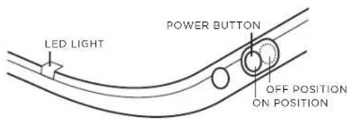 Zagg BZKFHCWHLIT105 - POWERING ON AND OFF - 1