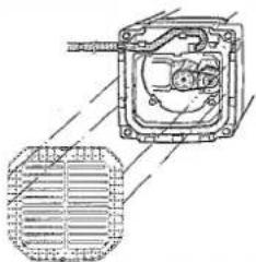 HITACHI AJ-S55FX - How to install the base plate (Mount the base plate on the pad on top of unit) - 1
