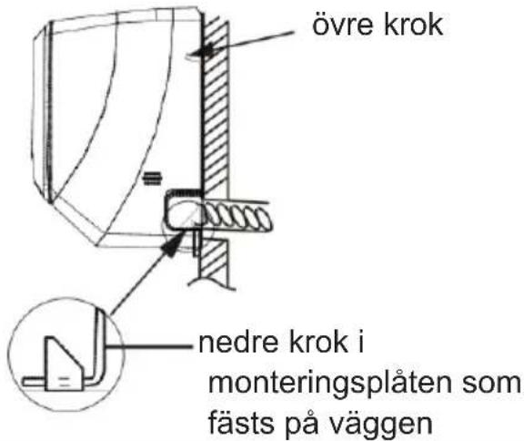 GREE GWH12TB-S3DNA2B - Fas nio: montera inomhusenheten på väggen - 2