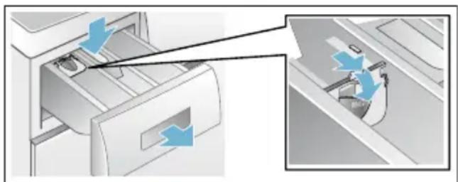 BOSCH WVG30444SN - Mått\* för flytande tvättmedel - 1