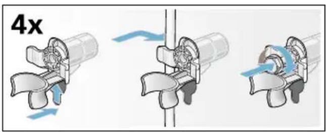 BOSCH WVG30444SN - Sätt tillbaka transportsäkringarna: - 2