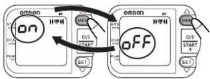 OMRON R6 Intellisense - Slå på/av positionssensorn - 4