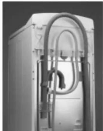 WHIRLPOOL AWT 4109/1 - Se till att alla fyra fötterna står stadigt på golvet och att tvättmaskinen står helt plant (använd ett vattenpass). - 2