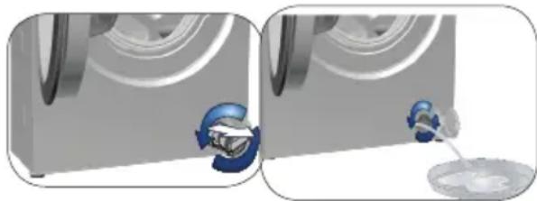 Cylinda FT 5294 - The product has an emergency water draining hose, in order to drain the water: - 1