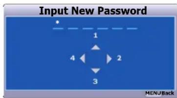 CANON LV-WX300ST - Setting a password - 1