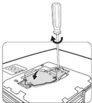 CANON LV-WX300ST - Replacing the lamp Spare lamp: LV-LP38 (LV-X300ST)/LV-LP40 (LV-WX300ST) - 10
