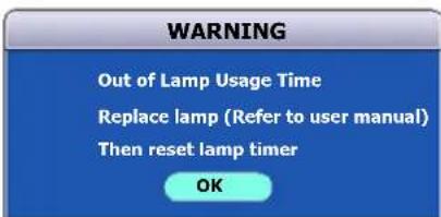 CANON LV-WX300ST - Timing of replacing the lamp - 5