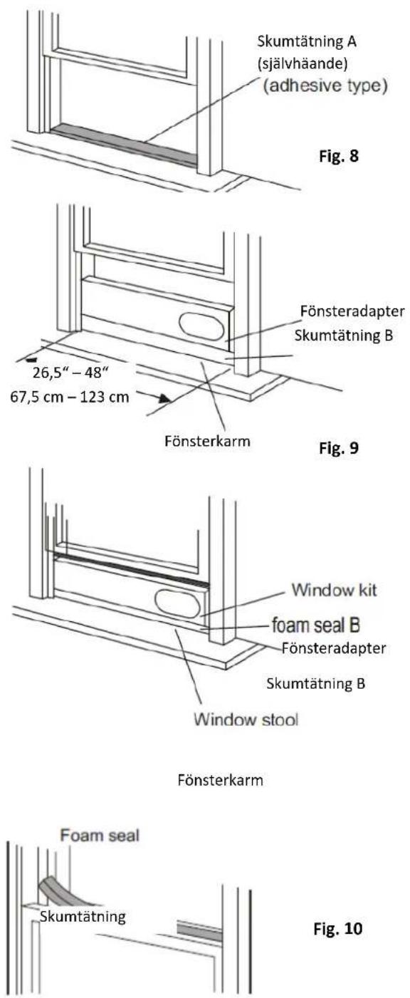 Proklima Eco Friendly 10 - Installaon med fönsteradapter - 1