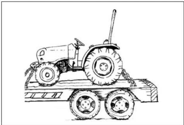 LS XR60 - Information gällande transport av traktorn - 1