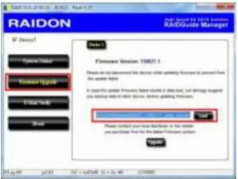 Raidsonic InTANK iR2622 - Firmware Upgrade - 1