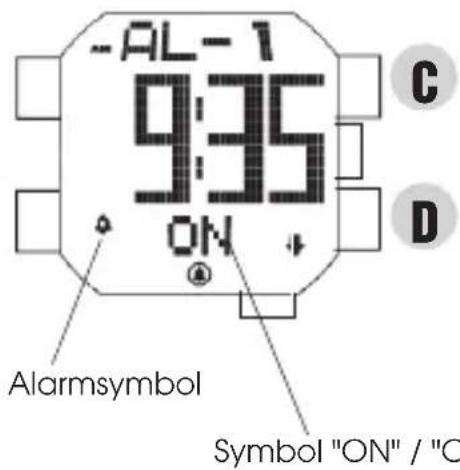 PULSAR Regular PQ2011X1 - ALARM AKTIVERAT/INAKTIVERAT - 1