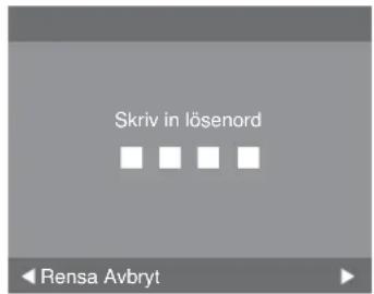 Skriv in lösenord Rensa Avbryt