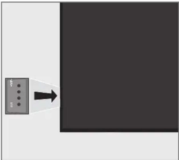 GRUNDIG Vision 7 55 VLE 7630 BP - TV:ns kontrollknappar - 1