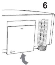 HITACHI MC-WU8601W - Replacing the lamp - 4