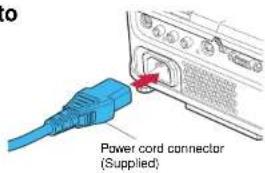 TOSHIBA TLP-XE30 - ■Connecting the power cord - 1