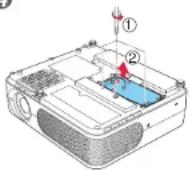 TOSHIBA TLP-XE30 - Pull out the lamp. - 2