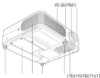 TOSHIBA TLP-XE30 - Names of each part on the main unit - 2