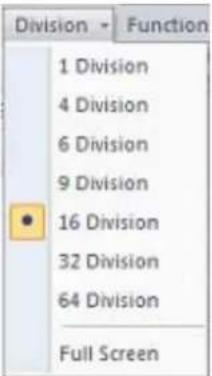 Division - Function 1 Division 4 Division 6 Division 9 Division 16 Division 32 Division 64 Division Full Screen